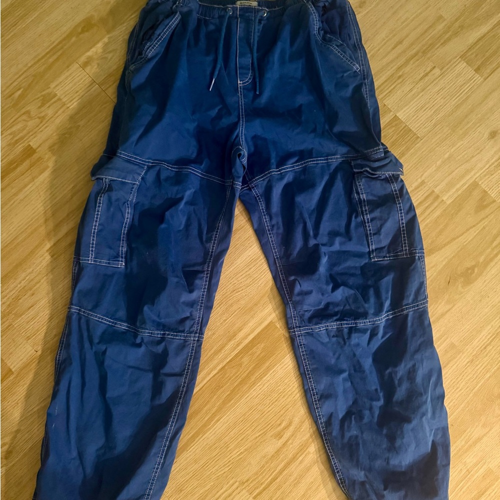 Women’s Blue Garage Cargo Pants